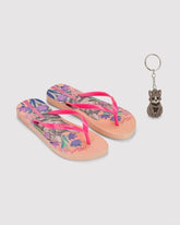 Chinelo de Dedo Rosa My Pets Ipanema com Chaveiro